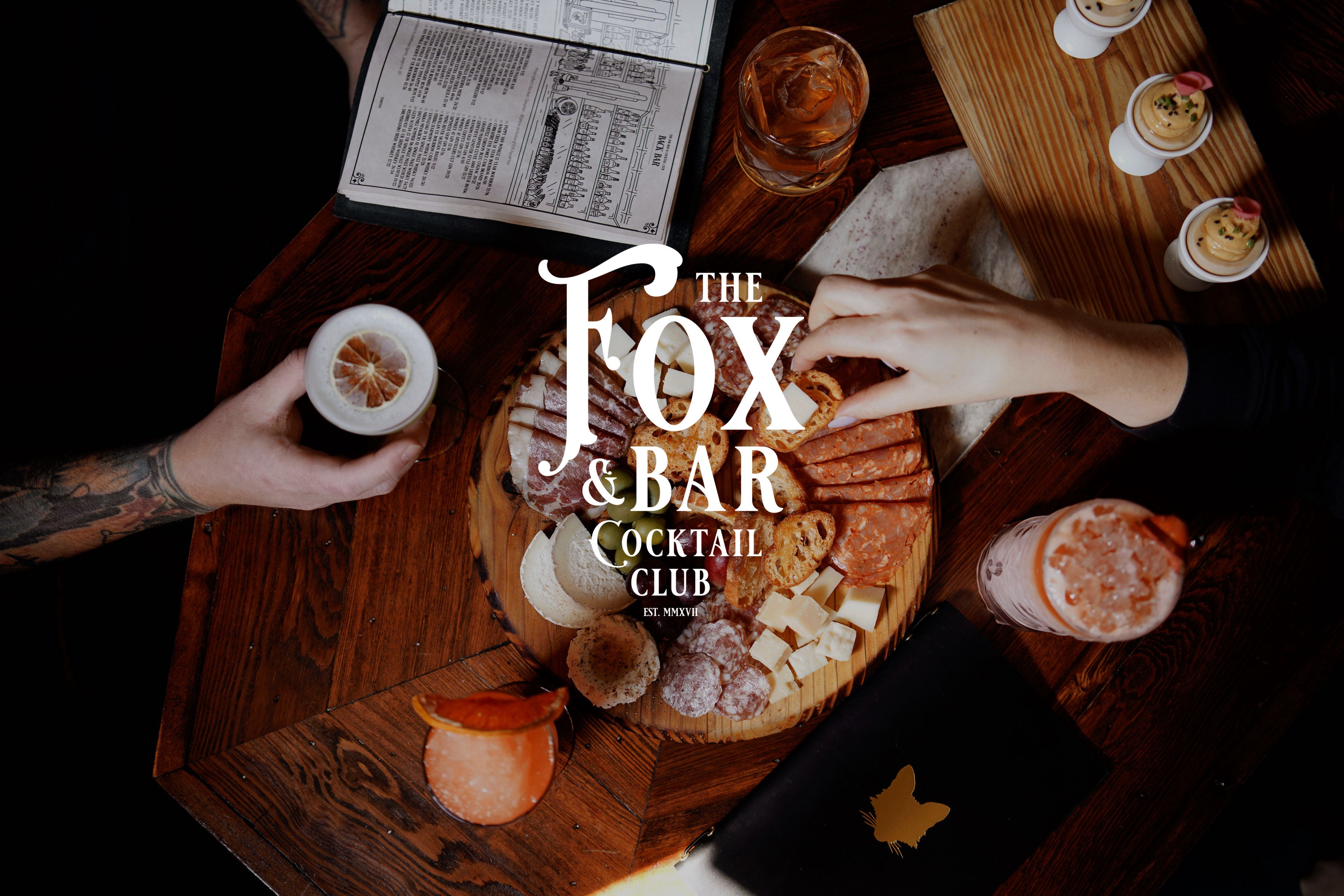 The Fox Bar & Cocktail Club restaurant logo - View nutrition facts, calories, and macros for menu items at 2905B Gallatin Pike Nashville, TN 37216